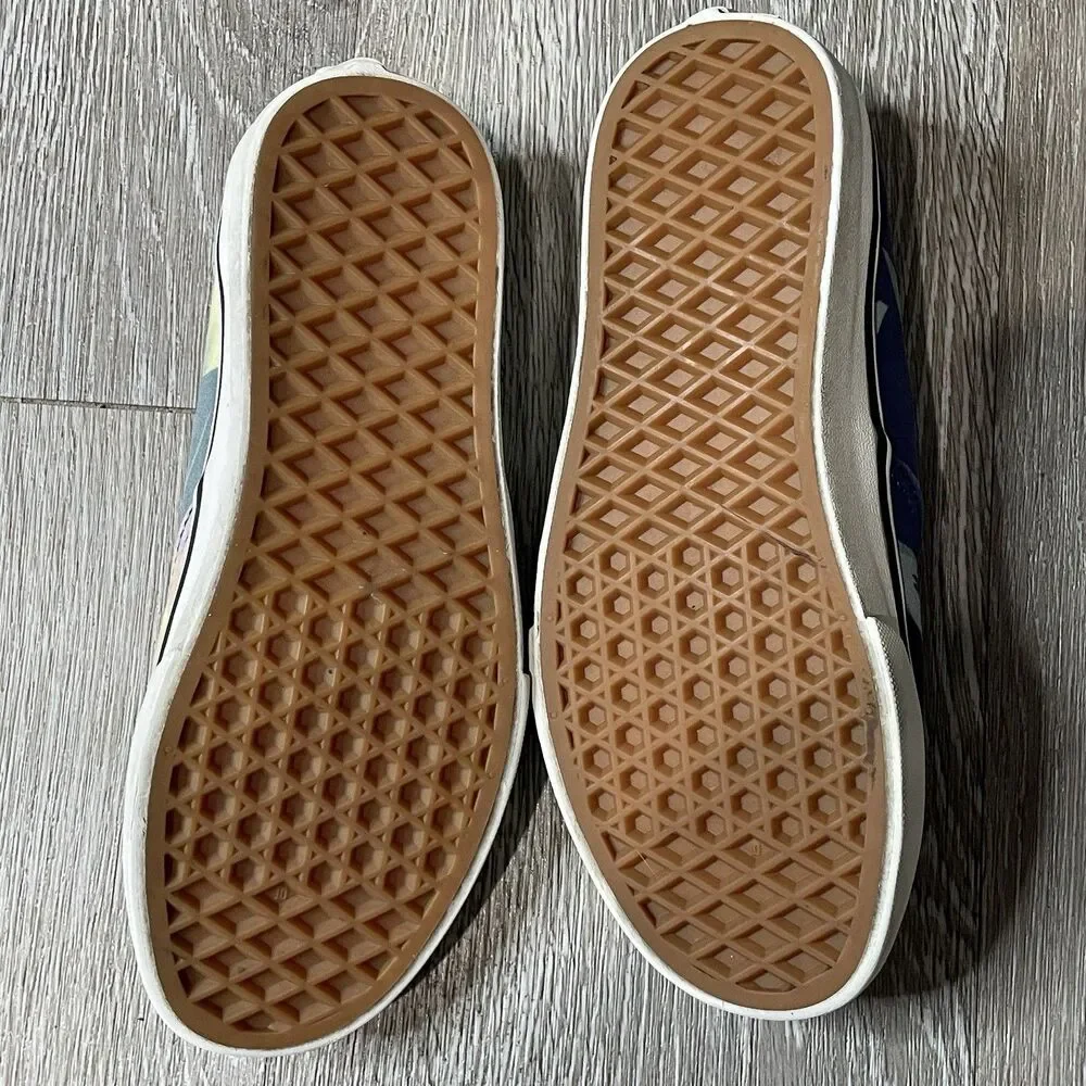 Vans Authentic Navy & Marshmallow Hawaiian design casual sneakers Women’s Size 5 - Picture 5 of 6